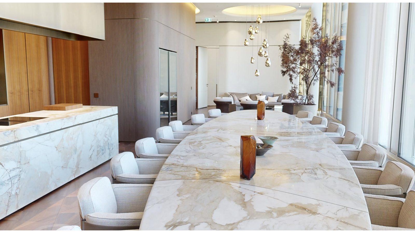 Private dining for a closing or signing celebration.