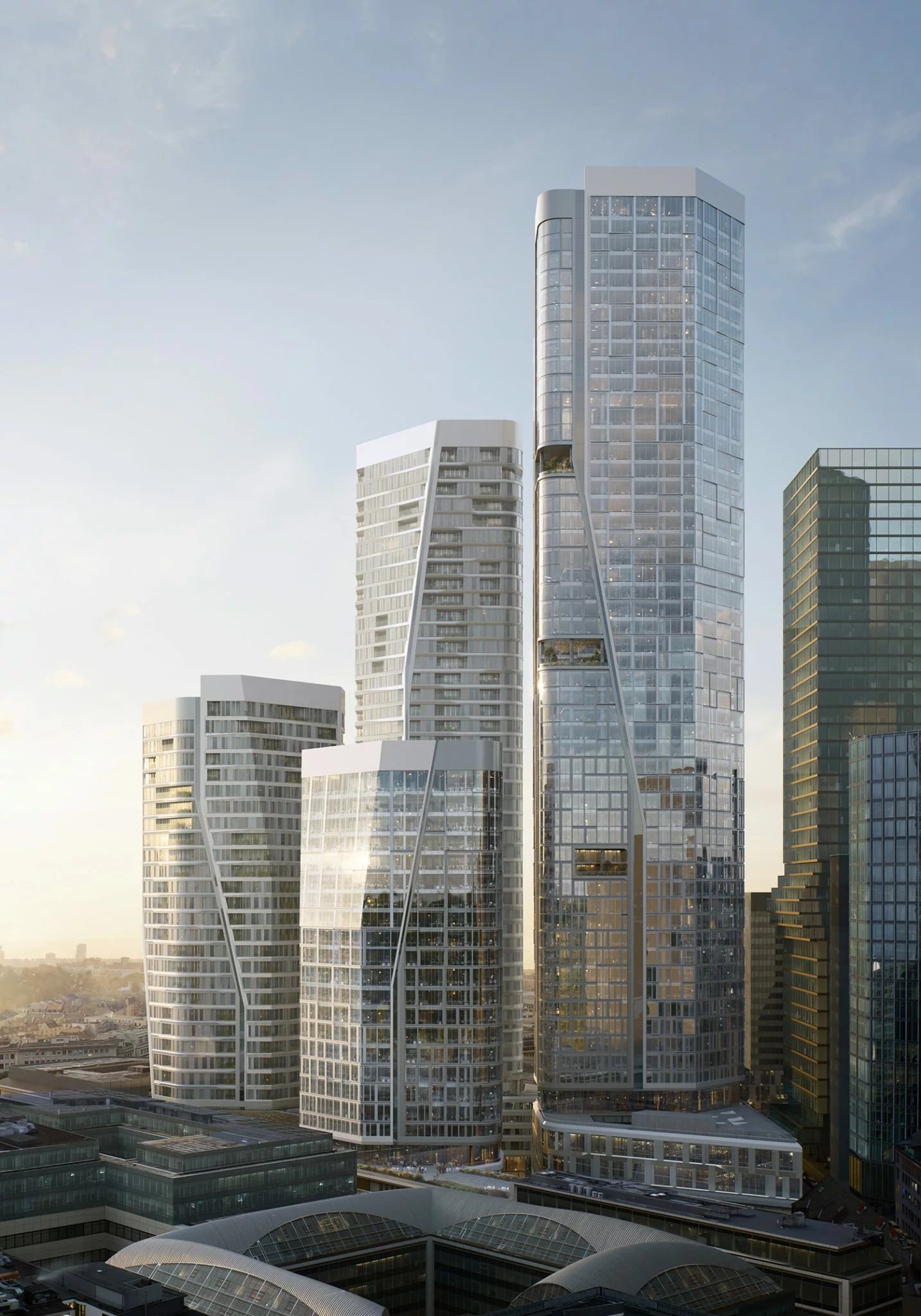 FOUR towers, visualisation