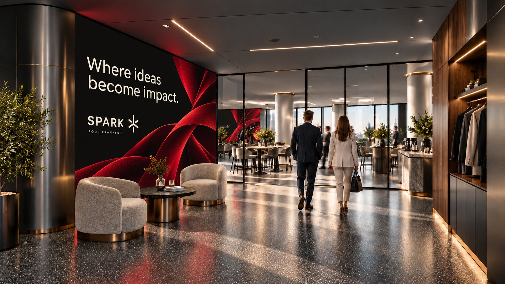 Arrival and foyer, visualisation