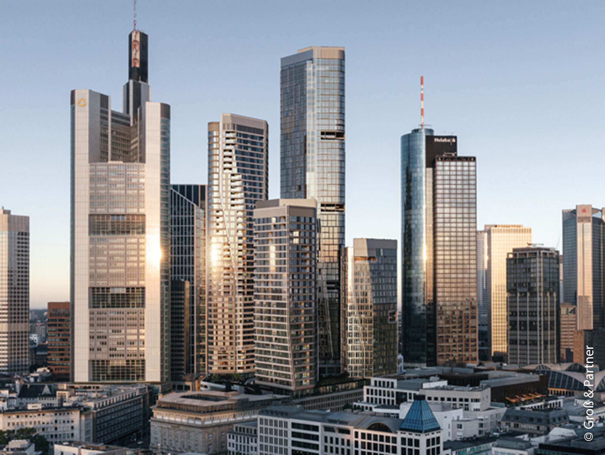 Banking district skyline