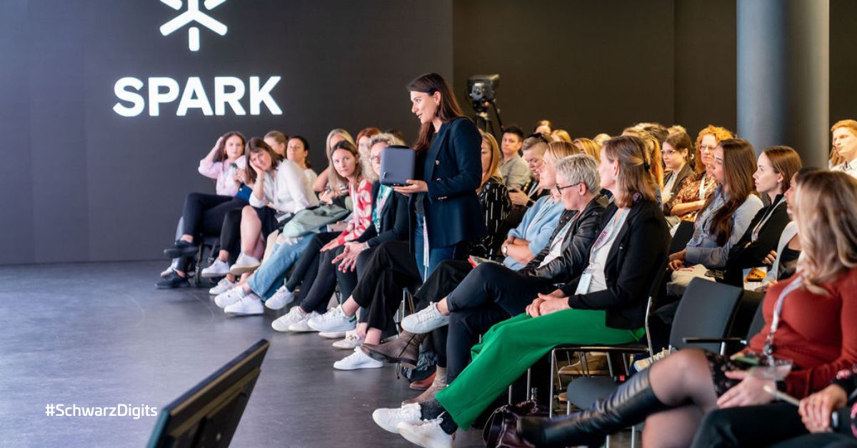 Product reveal on stage