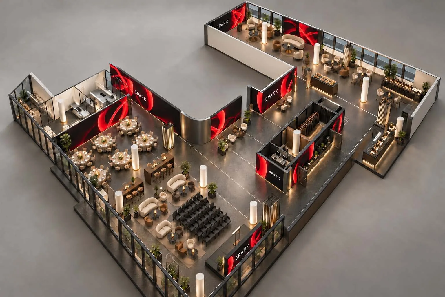 Overview of the SPARK FOUR floor